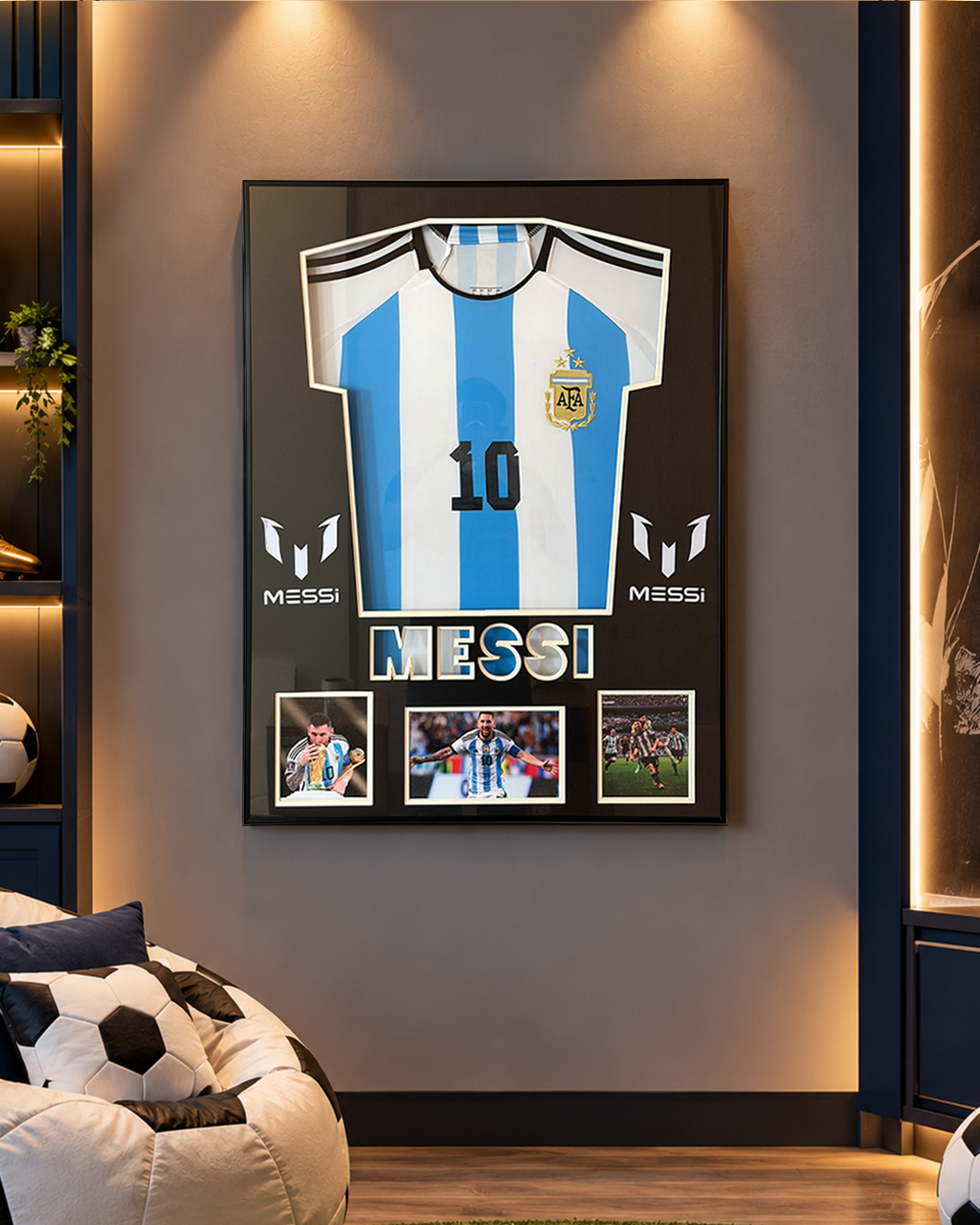 Messi Tribute Pop Art Shadow Box & Wall Decoration Item