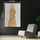 Serene Gold Mirage Modern Wall Art ( 32 x 47 Inches )