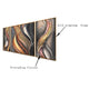 Aurora Flux Crystal Glass Wall Paintings For Home - Set of 3