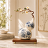 Ornavelle Bloom Decorative Vase & Showpiece for Home & Item for Home Decoration  - Blue Flower
