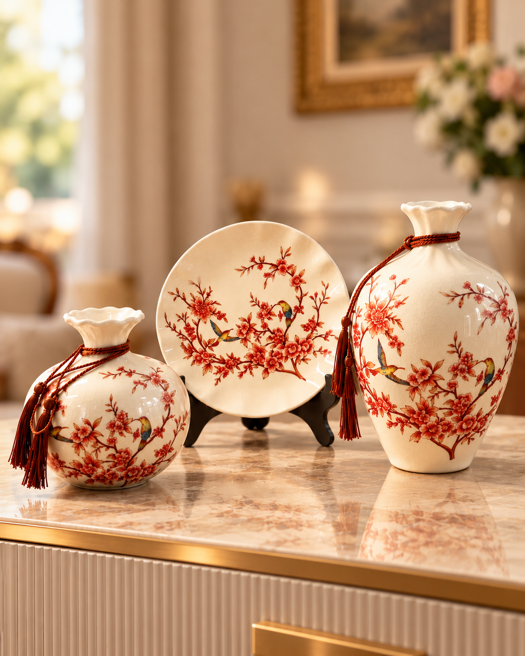 Birdsong Collection Decorative Vase & Showpiece & Home Decoration Item