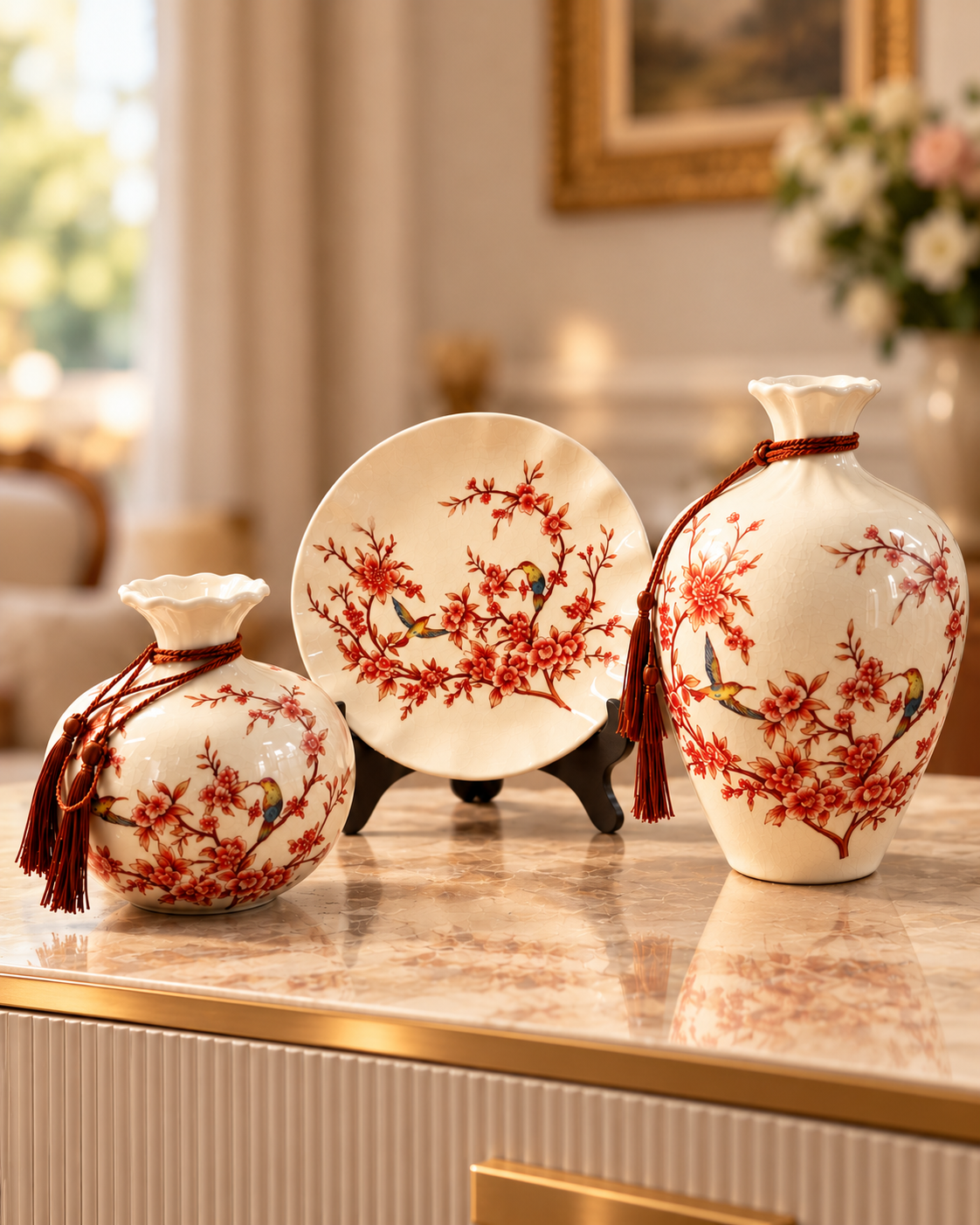 Birdsong Collection Decorative Vase & Showpiece & Home Decoration Item