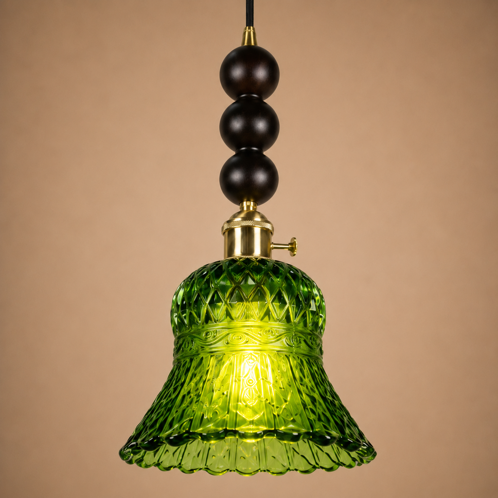 Morning Bloom Pendant Light For Home  & Item  for Home Decoration  - Green