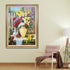 Garden Blossom Delight Hand Wall Decor Paintings for Home (With outer Floater Frame) (34x45.5 Inches) (Victorian Frame)