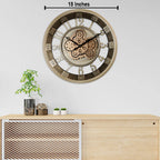 Epoch Elegance Luxury Designer Watches Wall Clock Online With Moving Gear Mechanism Buy Wall Clock Online (Steel Body)