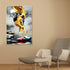 Fire in Heaven Framed Canvas Print