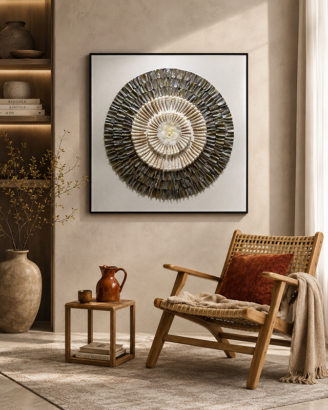Harmonious Bloom Wall Decor Shadow Box & Item for Home Decoration