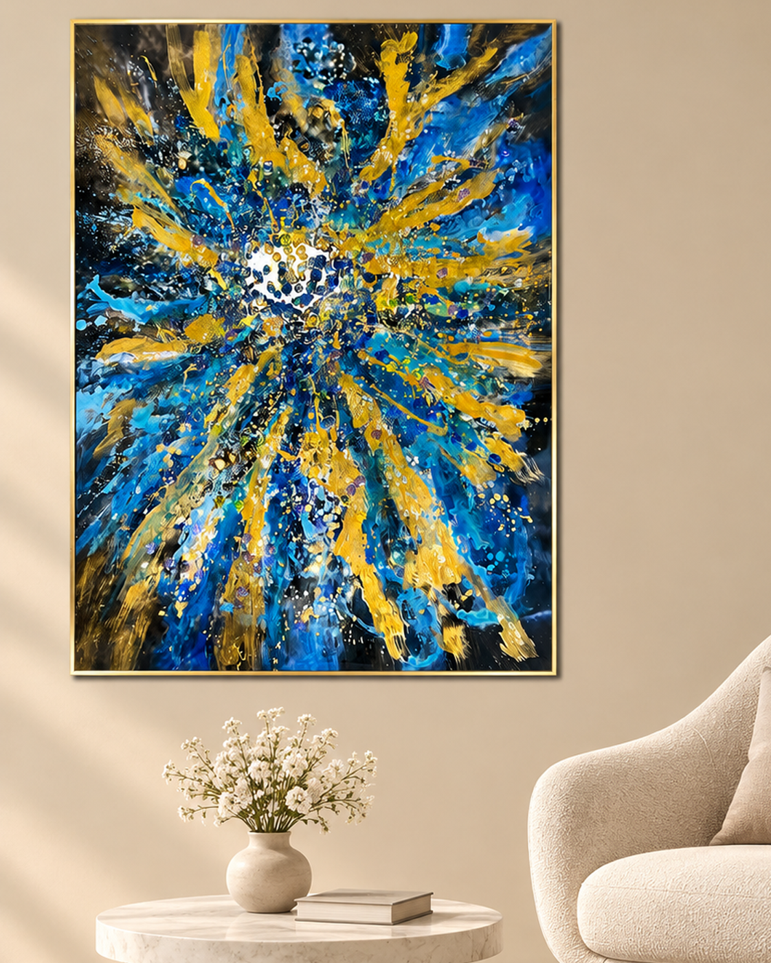 Glimmering Aurora Resin Art Paintings