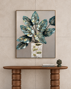 Nature’s Poetry 100% Hand Wall Painting For Home (outer Floater Frame ) (47 x 35.5 Inches)