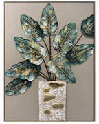 Nature’s Poetry 100% Hand Wall Painting For Home (outer Floater Frame ) (47 x 35.5 Inches)