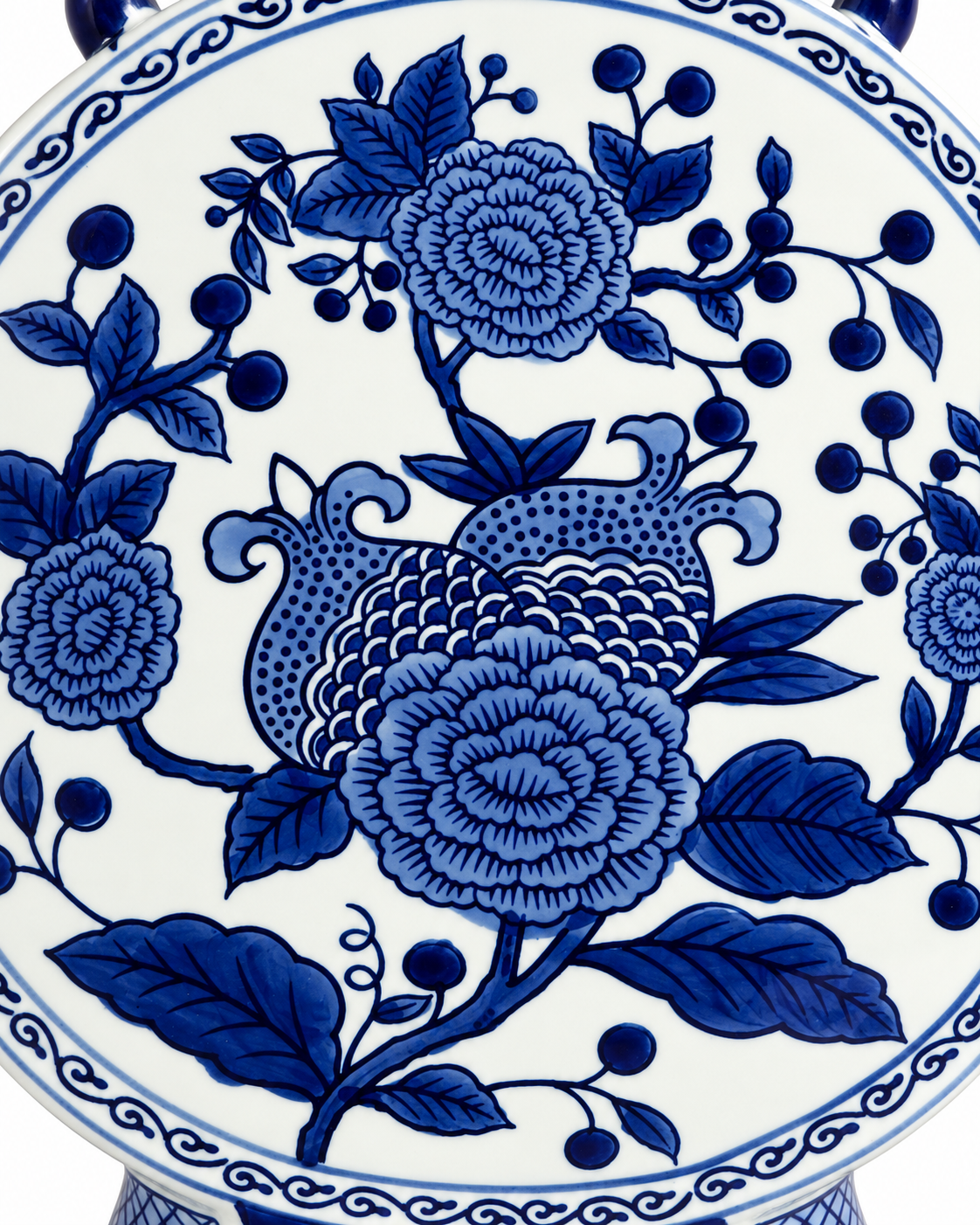 Oriental Grace Decorative Vase For Home & Item for Home Decoration (Blue Pottery )
