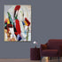 Expressionistic Flair Handpainted Wall Painting (With outer Floater Frame)