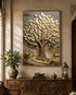 Tree of Grace & Prosperity Crystal Glass Painting & Wall Decoration Items