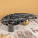 Retro Fusion Centre Table for Living Room (Stainless Steel) - Black Marble