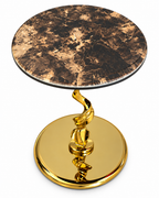 Helix Grace Side Table For Living Room - Gold