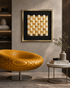Lustrous Grid Shadow Box Wall Decoration Piece