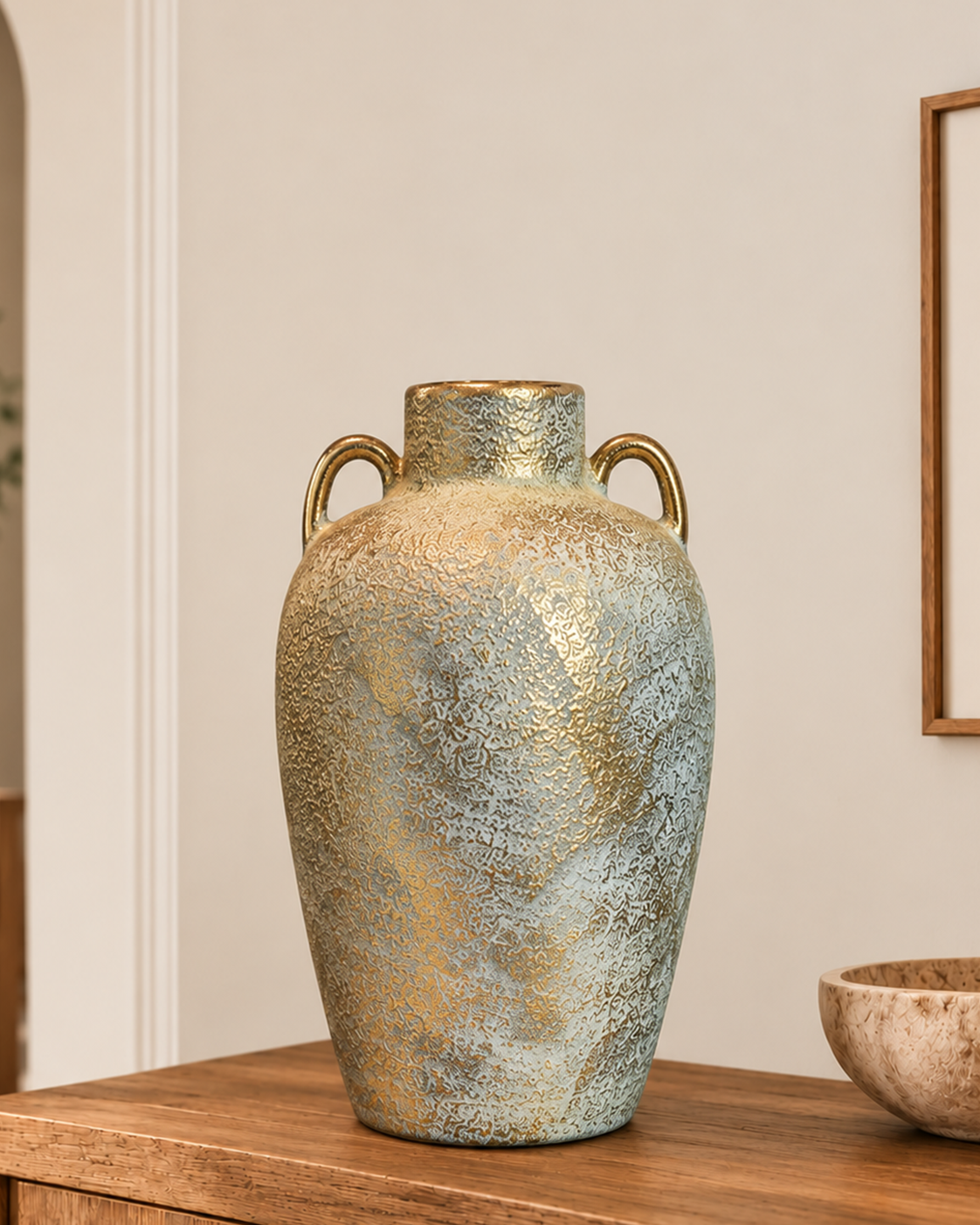 Elysian Charm Decorative Vase & Showpiece for Home & Item for Home Decoration - Medium