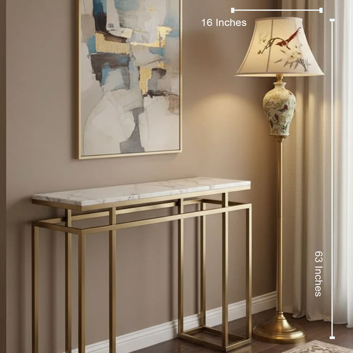 Serene Garden Floor Lamp for Living Room (Bird Shade)
