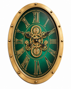 Meridian Time Luxury Designer Silent Movement Wall Clocks for the Home With Moving Gear Mechanism Buy Wall Clock Online (Steel Body)