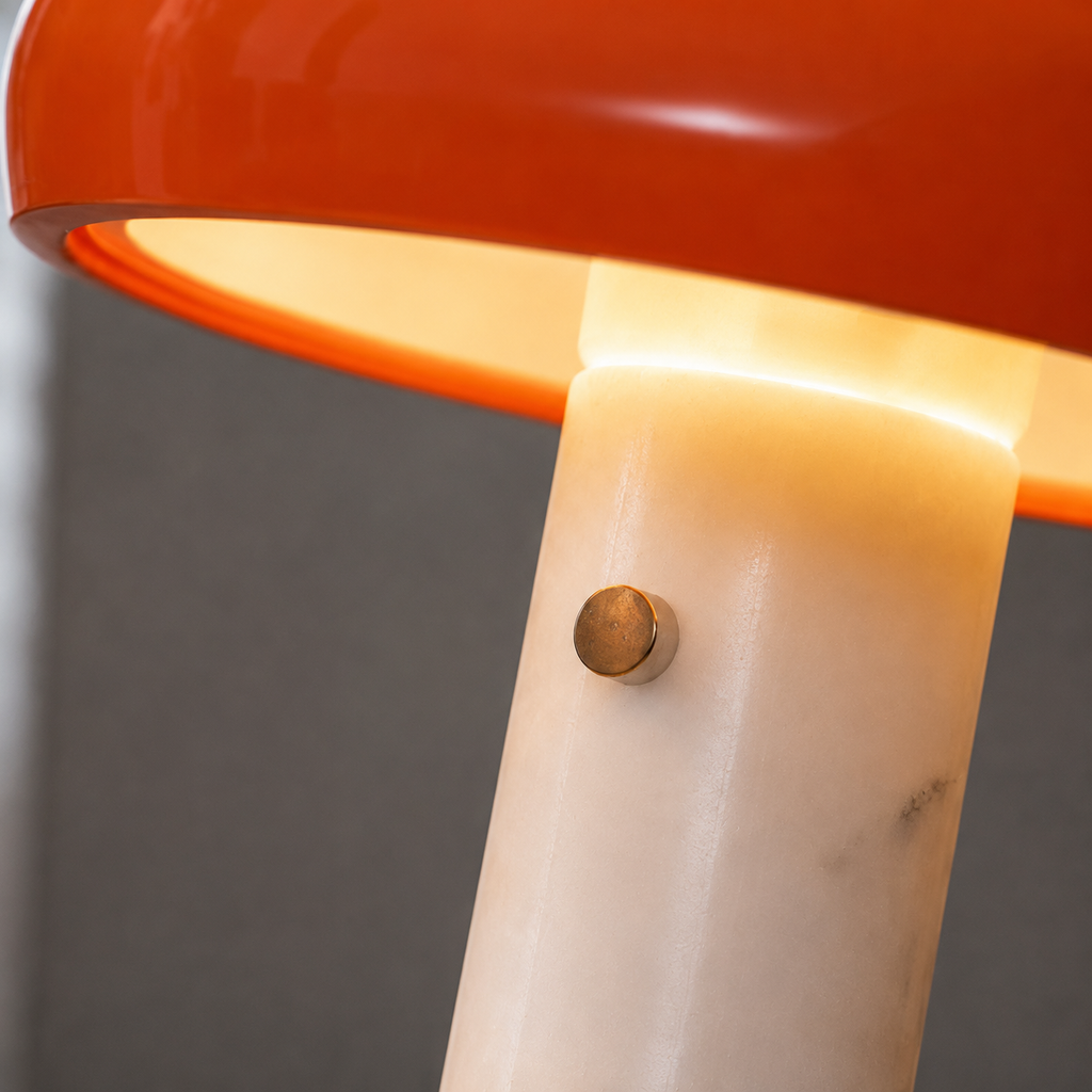 Capstone Glow Table lamp for Home & Item for Home Decoration - Orange (Italian Designer Collection)