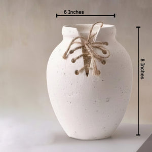 Knot & Calm Decorative Ceramic Vase & Table Showpiece for Home - Small