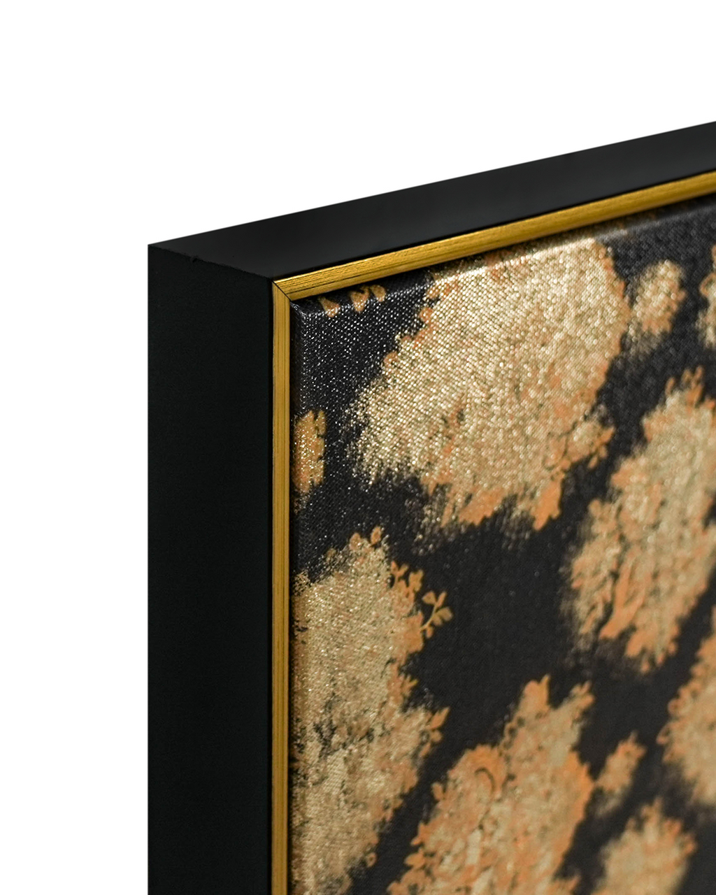 Buddha’s Blessing by PERRY MILOU 100% Hand Wall Painting For Home (With Outer Floater Frame frame) ( 31.5 x 45.5 Inches )