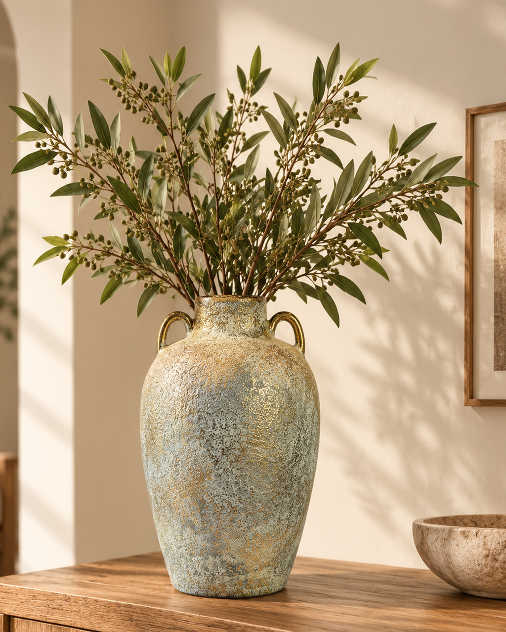 Elysian Charm Decorative Vase & Showpiece for Home & Item for Home Decoration - Medium