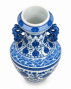 Indigo Palace Decorative Vase & Showpiece (Blue Pottery)