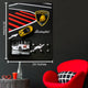 Lamborghini Brilliance Pop Art Shadow box