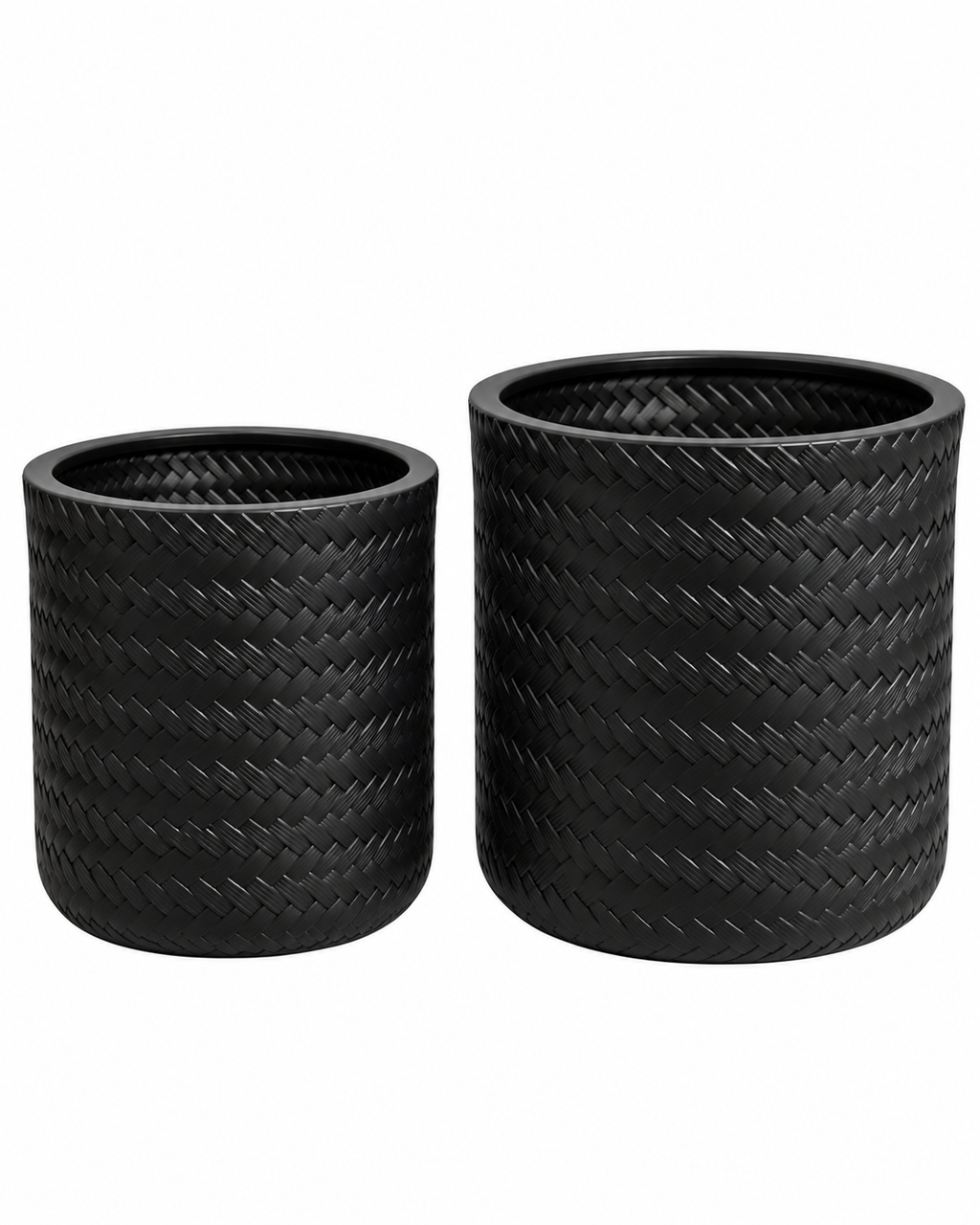 Artisan Pattern Indoor Planters For Home - Black