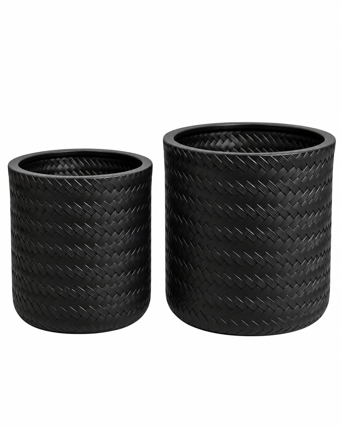 Artisan Pattern Indoor Planters For Home - Black
