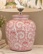 Eastern Paradise Designer Table Lamps for Living Room - Red