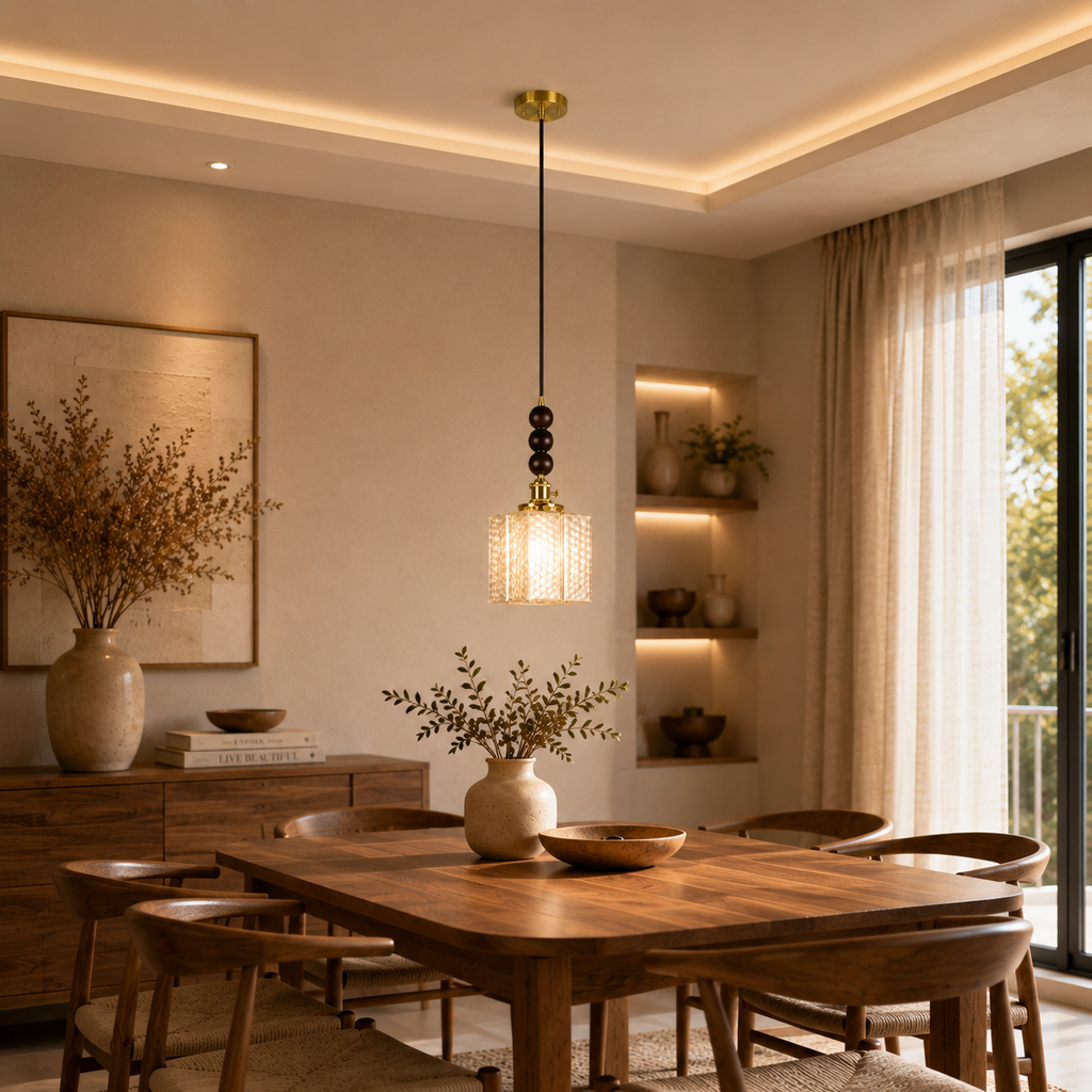 Echo Stone Pendant Light For Home  & Item  for Home Decoration  - White