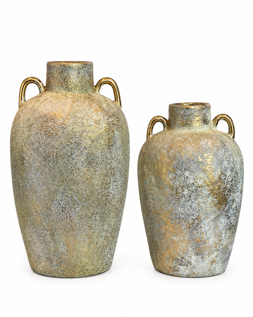 Elysian Charm Decorative Vase & Showpiece for Home & Item for Home Decoration - Set of 2