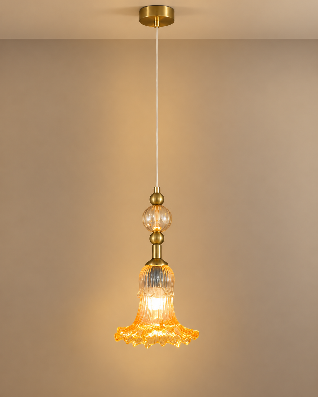 Lushara Pendant Light For Home & Item for Home Decoration - Amber