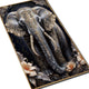 Gilded Serenity Elephant Crystal Glass Painting & Wall Decoration Items