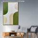 Retro Green Vibes Wall Hand Paintings for Home ( 32 x 47 Inches )