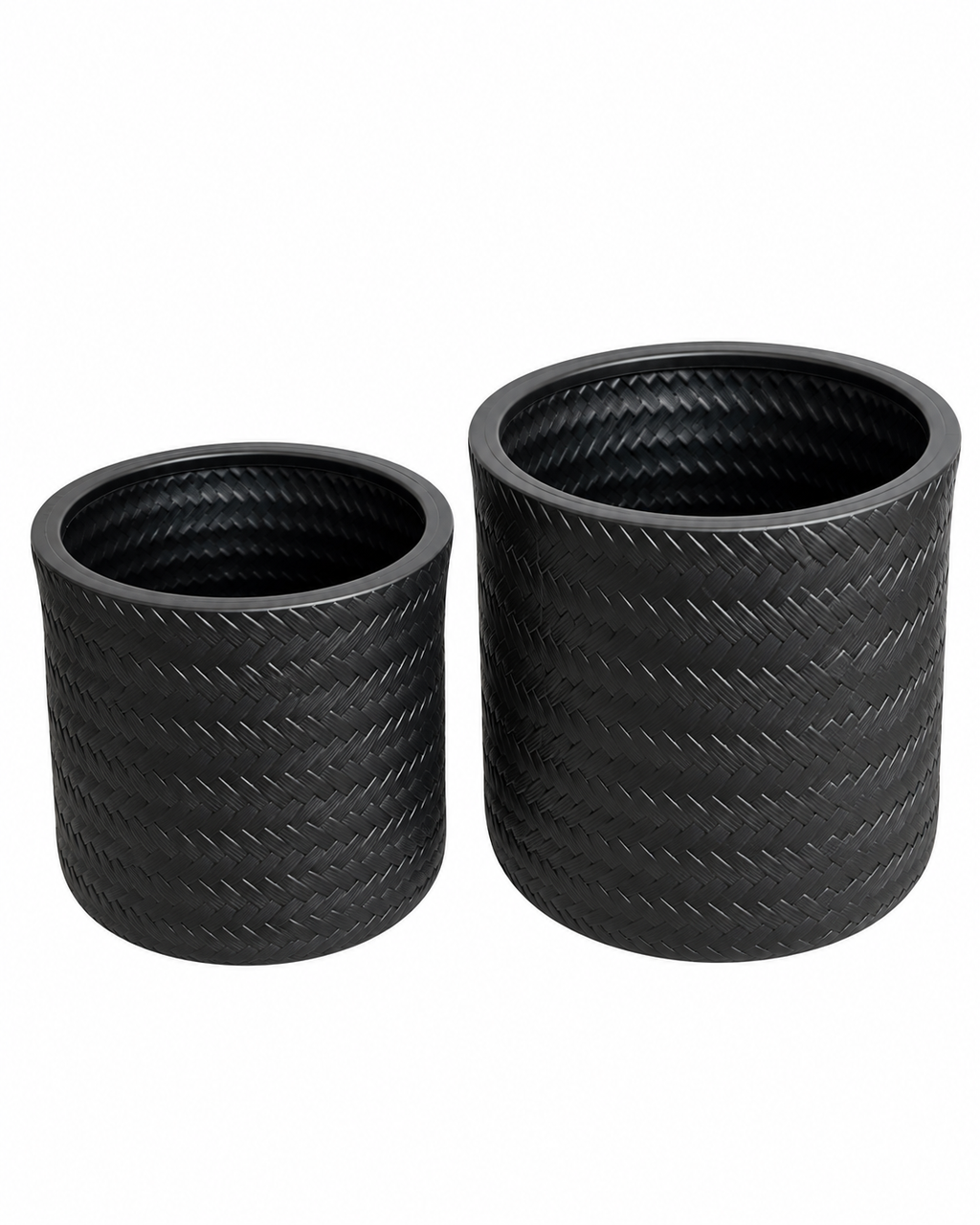 Artisan Pattern Indoor Planters For Home - Black