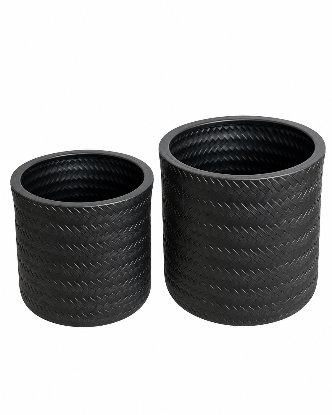 Artisan Pattern Indoor Planters For Home - Black
