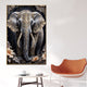 Gilded Serenity Elephant Crystal Glass Painting & Wall Decoration Items