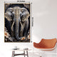 Gilded Serenity Elephant Crystal Glass Painting & Wall Decoration Items