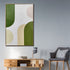 Retro Green Vibes Wall Hand Paintings for Home ( 32 x 47 Inches )