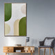Retro Green Vibes Wall Hand Paintings for Home ( 32 x 47 Inches )