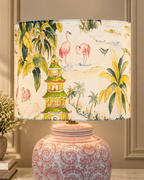 Eastern Paradise Designer Table Lamps for Living Room - Red