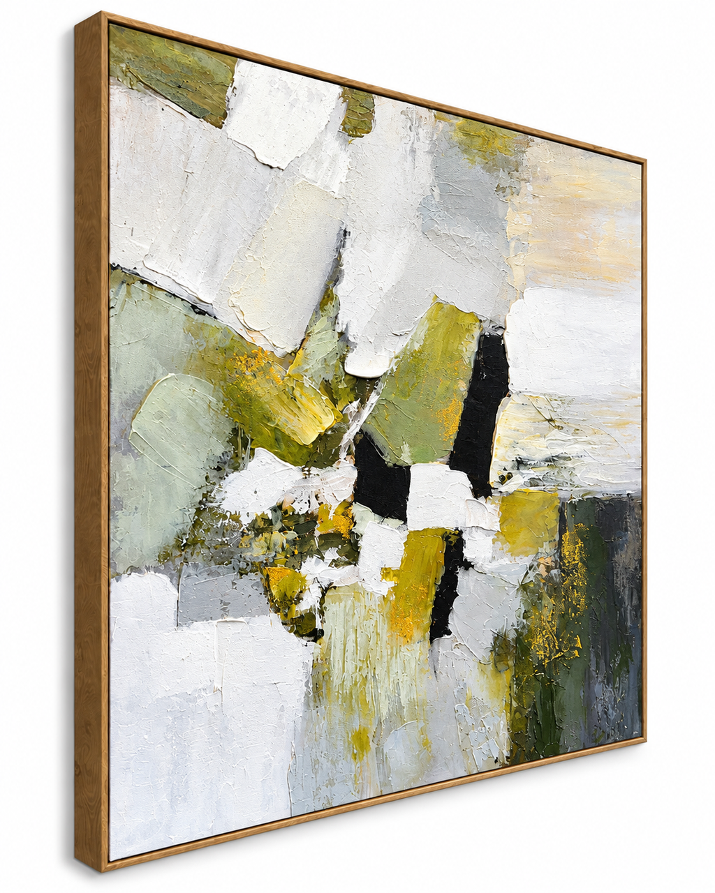 Broken Horizon Handmade painting for Home & Wall Decoration Item (With Outer Floater Frame) (39.5x39.5 Inches)