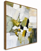 Broken Horizon Handmade painting for Home & Wall Decoration Item (With Outer Floater Frame) (39.5x39.5 Inches)