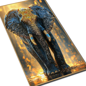 Emberlight Monarch Elephant Crystal Glass Painting & Wall Decoration Items