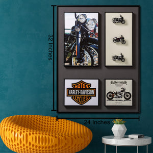 Classic Harley-Davidson Pop Art Shadow box