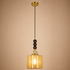 Echo Stone Pendant Light For Home  & Item  for Home Decoration  - Amber