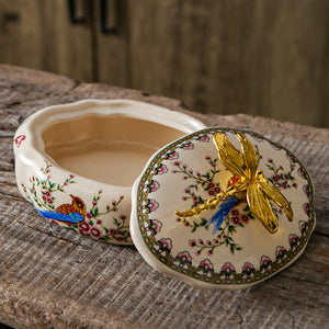 Timeless Butterfly Beauty Ceramic Jar & Item for Home Decoration